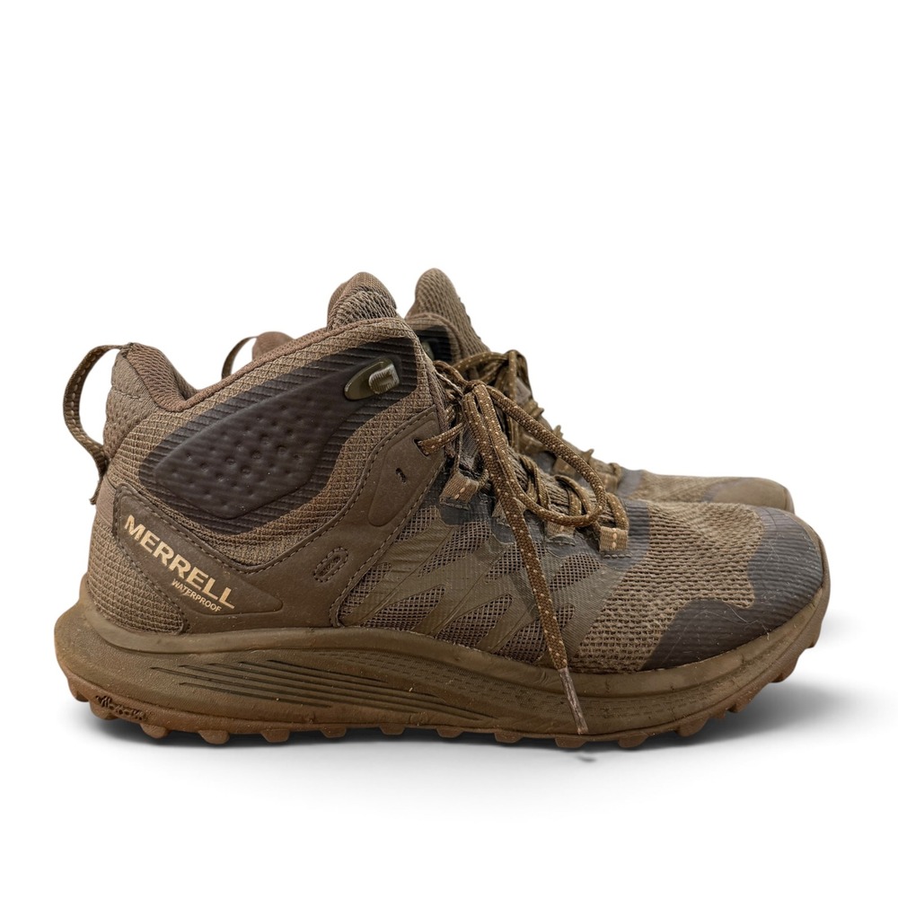 Merrell Nova 3 Tactical Mid Waterproof Boots Dark Olive Mens 7.5